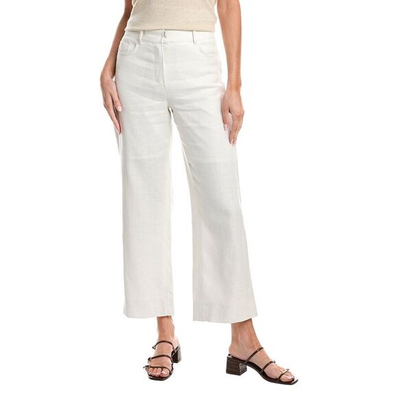 Max Mara Pants - Max Mara Womens Virna Long Trouser, White